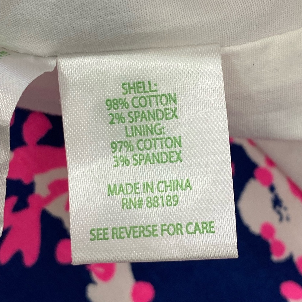 Lilly Pulitzer Dress Fiesta Nauti Navy Pink Beyond the‎ Sea Coral Size 4 - Picture 12 of 15